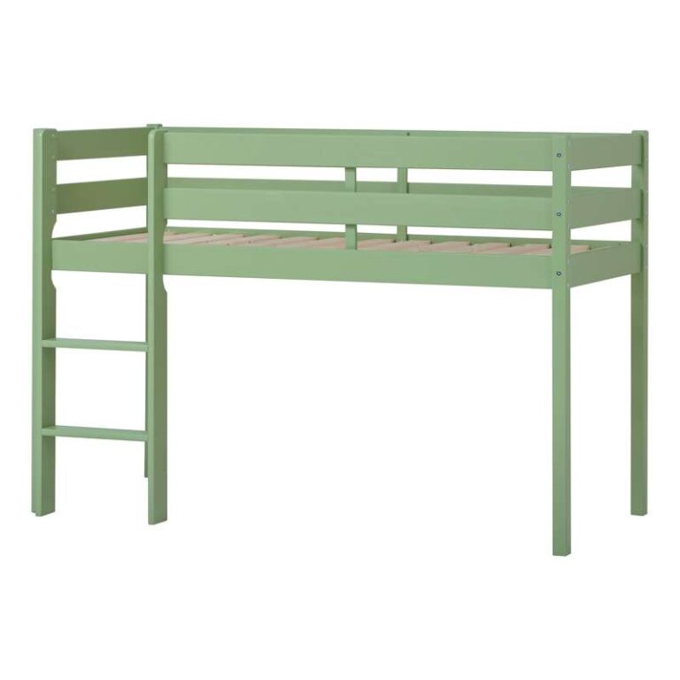 Hoppekids ECO Comfort - Halvhøj Seng - Flere Størrelser - Pale Green