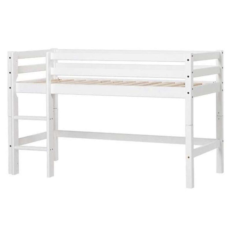 Hoppekids ECO Dream - Halvhøj Seng - Delbar - Flere Størrelser - Hvid