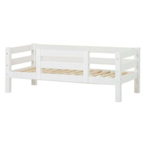 Hoppekids ECO Luxury - Sofaseng m. Ryglæn og 1/2 Sengehest - Flere Størrelser - Hvid