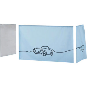 Hoppekids Forhæng Til Halvhøj Seng - 70x160 cm - Biler