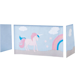 Hoppekids Forhæng Til Halvhøj Seng - 70x160 cm - Enhjørning