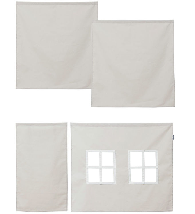 Hoppekids Forhæng Til Halvhøj Seng - 70x160 cm - Silver Cloud