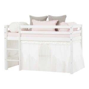 Hoppekids Forhæng Til Seng - WINTER WONDERLAND m. Tyl - Flere Størrelser