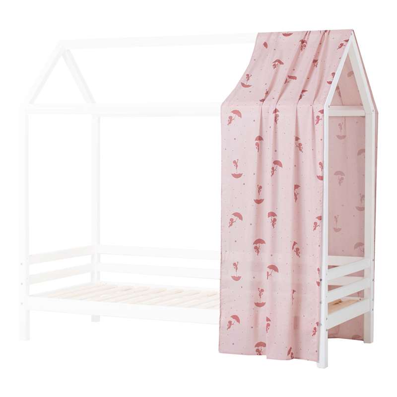 Hoppekids Forhæng til Husseng - OLE LUKOIE - Flere Størrelser - Rød