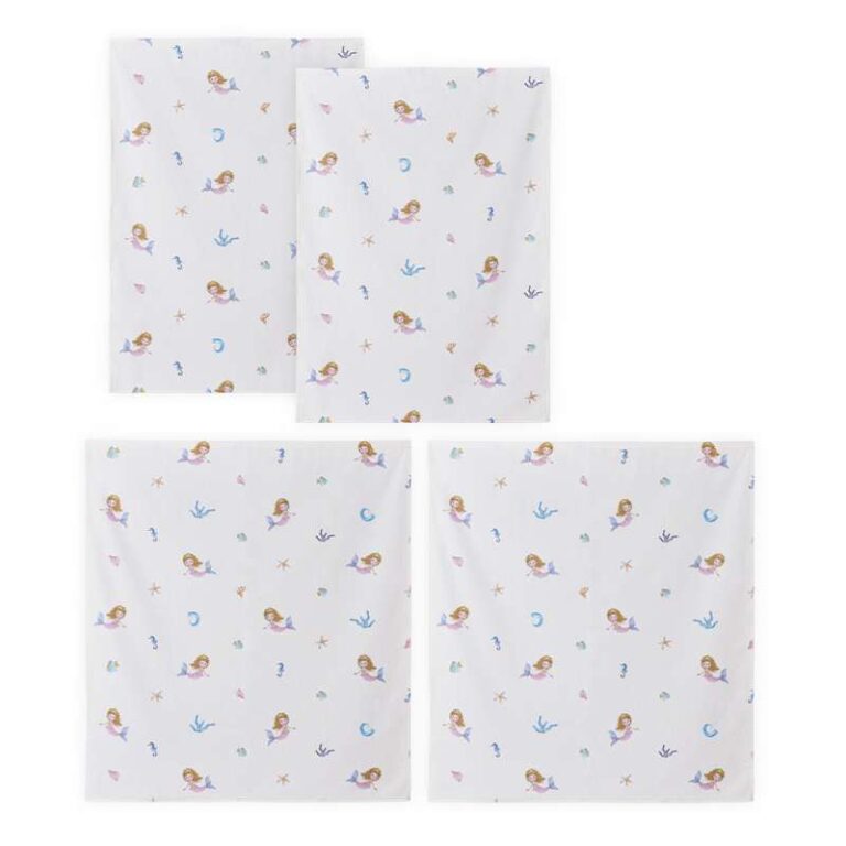 Hoppekids Forhæng til Mellemhøj Seng - MERMAID - Flere Størrelser