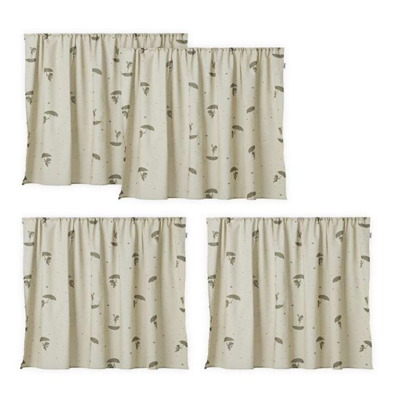 Hoppekids Forhæng til Mellemhøj Seng - OLE LUKOIE - Grøn