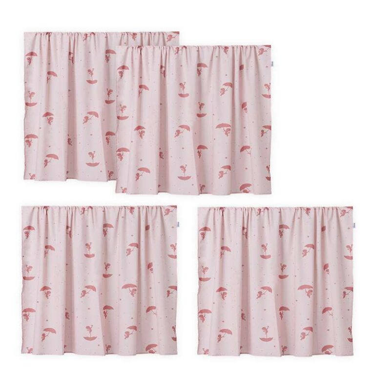 Hoppekids Forhæng til Mellemhøj Seng - OLE LUKOIE - Rød