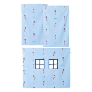 Hoppekids Forhæng til Mellemhøj Seng - TIN SOLDIER - Flere Størrelser