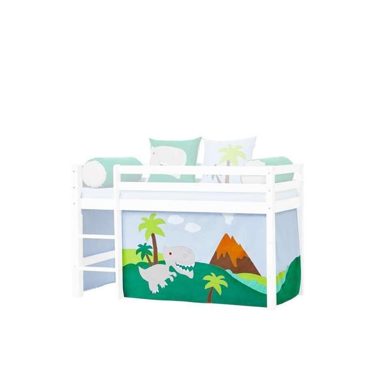 Hoppekids Forhæng til Seng - DINOSAUR - Flere Størrelser