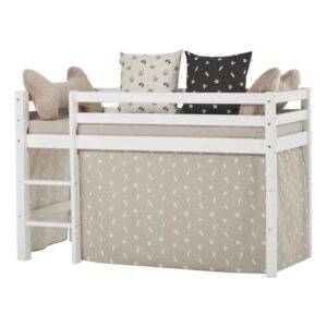 Hoppekids Forhæng til Seng - PETS - Flere Størrelser - Silver Cloud