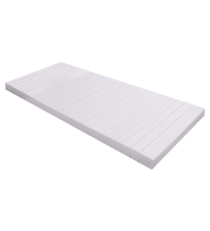 Hoppekids Madras m. Betræk - Koldskum - 9x70x160 cm - Hvid