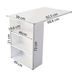 Hoppekids PURE - Bordplade til PURE Halvhøj Seng - Hvid