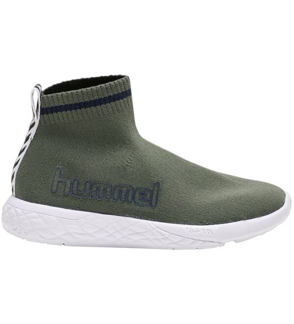 Hummel Sko - HMLTerrafly Sock Runner Jr - Deep Lichen Green