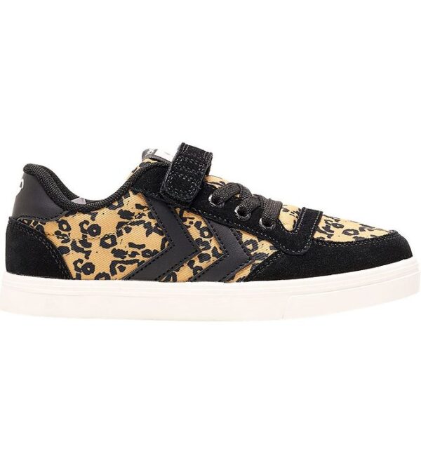 Hummel Sko - Slimmer Stadil Low JR - Sort m. Leopard