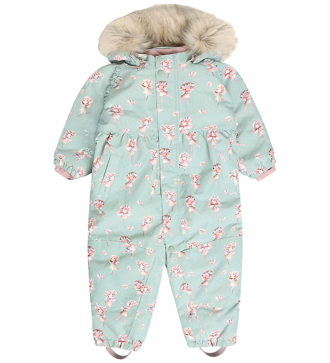 Hust and Claire Flyverdragt - HCOthine - Slate Green m. Print