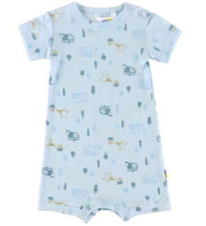 Joha Sommerdragt - Uld - Lyseblå m. Camping