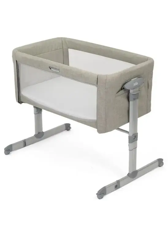 Joie Roomie Glide Bedside Crib - Almond
