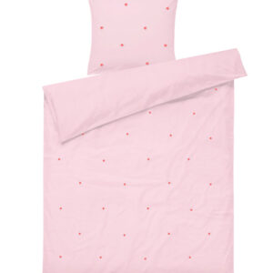 Juna Sengetøj - Daisy - Baby - Pink/Rød