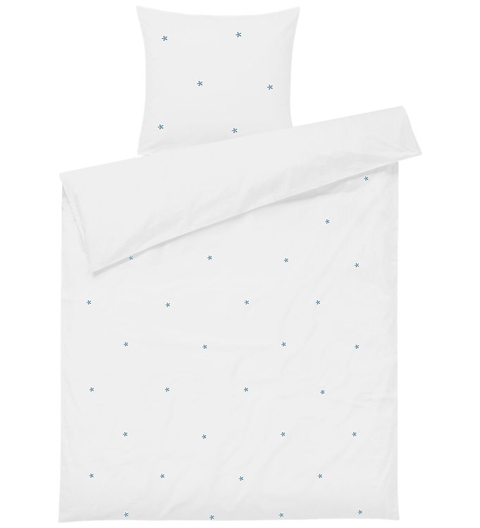 Juna Sengetøj - Daisy - Junior - Hvid/Lyseblå