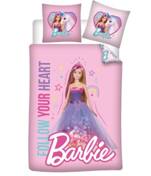 Junior Sengetøj Med Barbie Motiv - Junior Sengesæt - Legekammeraten.dk