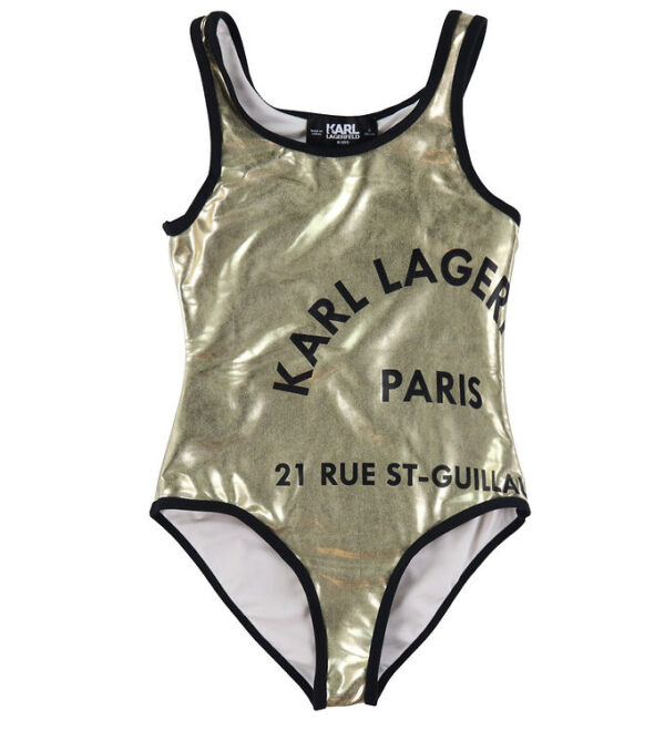 Karl Lagerfeld Badedragt - Guld m. Sort