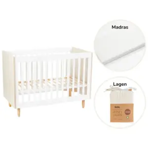 Karl starterpakke - seng, madras og lagen