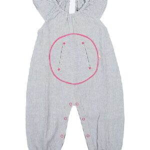 Katvig Sommerdragt - Blå/Hvid Stribet m. Pink