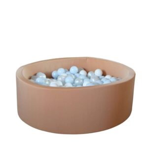 Kid'oh Boldbassin - Beige - med 300 Bolde - White/Pearl/Blue Pearl