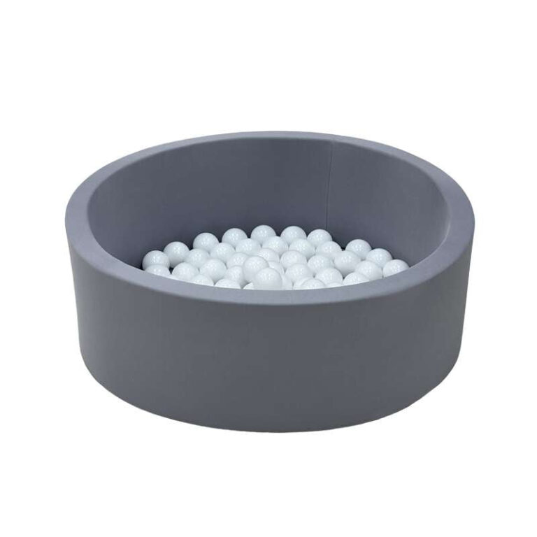 Kid'oh Boldbassin - Grå - m. 100 Bolde - White