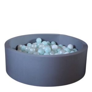 Kid'oh Boldbassin Grå m. 300 Bolde White/Pearl/Mint Pearl Boldbassin