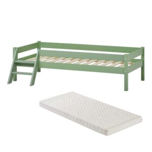 Kid'oh Juniorseng m. Sweet Dream Madras - Svanemærket - 70x160 cm - Grøn