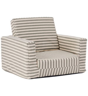 Kids Concept Lænestol/Legemadras - Foldbar - 42x44x48 - Grå/Hvid