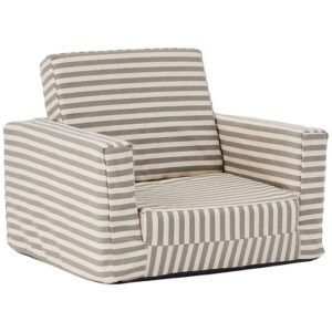 Kids Concept Lænestol/Legemadras - Foldbar - 42x44x48 - Grå/Hvid