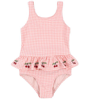 Konges Sløjd Badedragt - Soline Swimsuit - Geranium Pink m. Tern