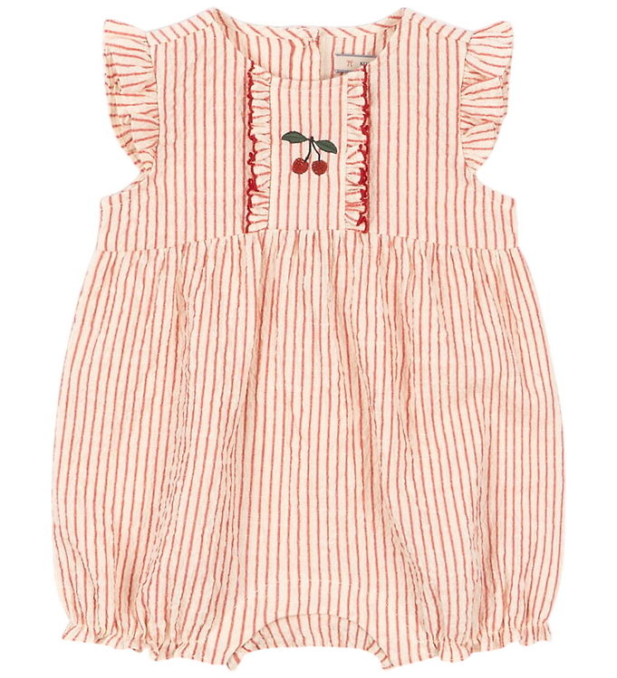 Konges Sløjd Sommerdragt - Ellie - Amour Stripe m. Flæser