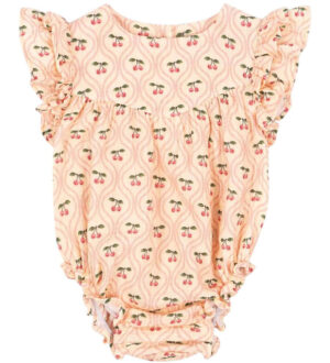 Konges Sløjd Sommerdragt - Musselin - Coco - Cherry Pink Motif