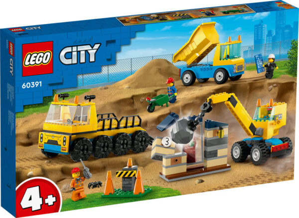 LEGO City Entreprenørmaskiner og nedrivningskran - Lego - Legekammeraten.dk