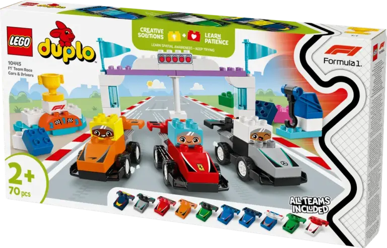 LEGO Duplo F1-teams m. Racerbiler & Kørere