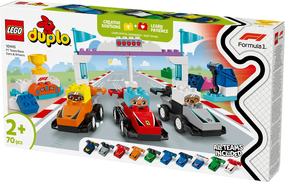 LEGO Duplo F1-teams m. Racerbiler & Kørere
