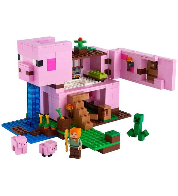 LEGO Minecraft - Grisehuset 21170 - 490 Dele - OneSize - LEGO Klodser
