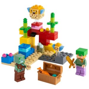 LEGO Minecraft - Koralrevet 21164 - 92 Dele - OneSize - LEGO Klodser