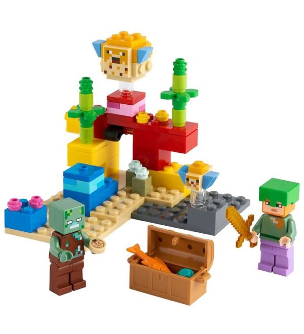 LEGO Minecraft - Koralrevet 21164 - 92 Dele - OneSize - LEGO Klodser