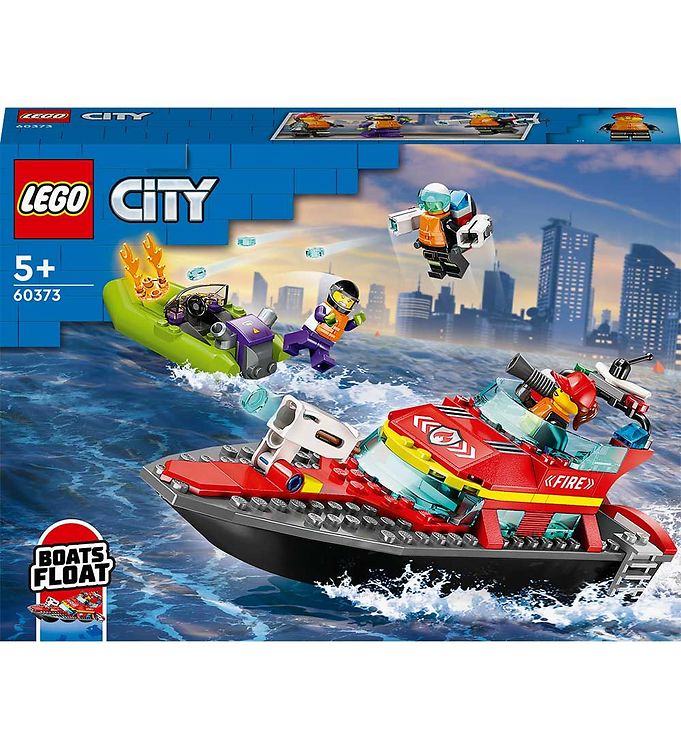 LEGO® City - Brandvæsnets Redningsbåd 60373 - 144 Dele
