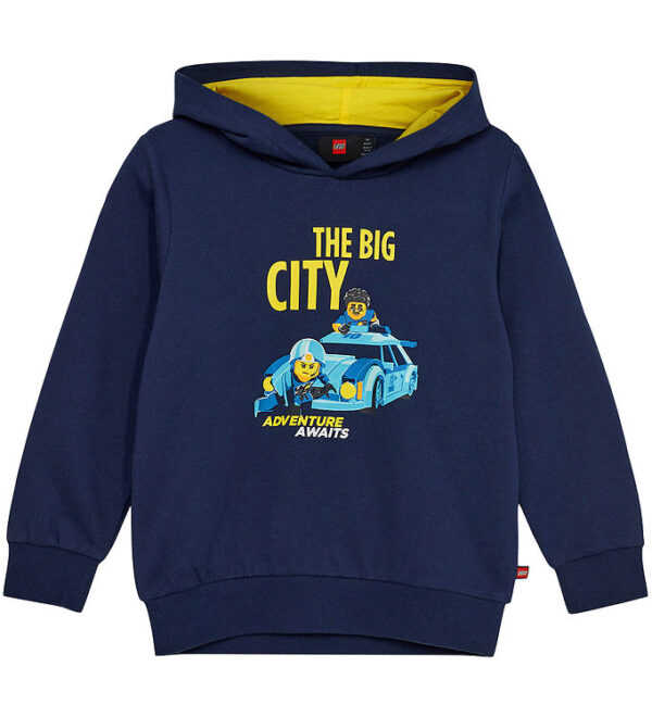 LEGOÂ® City Hættetrøje - LWScout 109 - Dark Navy m. Gul