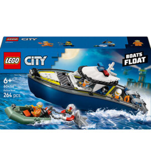 LEGO® City - Politibåd På Forbryderjagt 60456 - 264 Dele