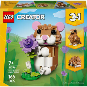 LEGOÂ® Creator - Sød Hamster Med Blomst 31376 - 3-i-1 - 166 Dele