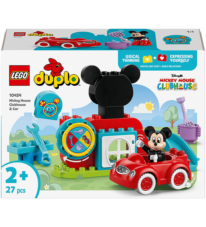 LEGO® DUPLO - Mickeys klubhus og bil 10454 - 27 Dele