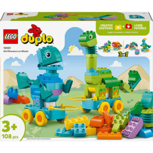 LEGOÂ® DUPLOÂ® - 3-I-1-Dinosaurer På Hjul 10451 - 108 Dele
