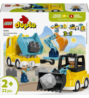 LEGOÂ® Duplo - 3-i-1 Entreprenørmaskiner 10475 - 22 Dele
