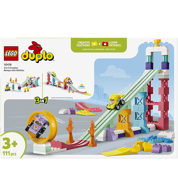 LEGOÂ® Duplo - 3-i-1 Kreative Ramper Med Køretøjer 10478 - 111 De